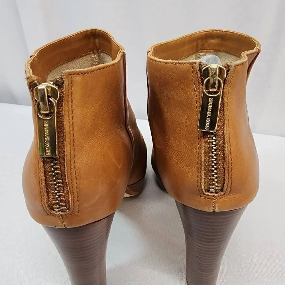 Michael Kors Size 10 Women's Leather Ankle Booties Lesly 5